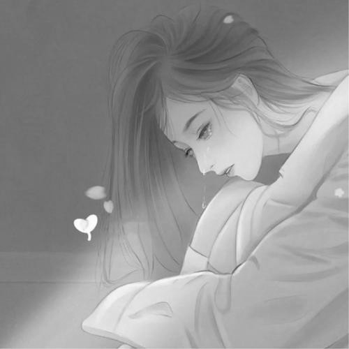 高冷范黑白女生头像