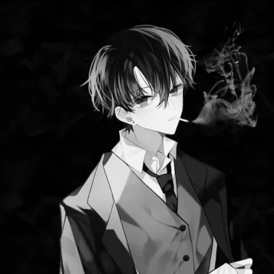 网络男生头像动漫黑白