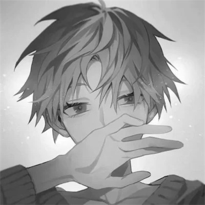 网络男生头像动漫黑白