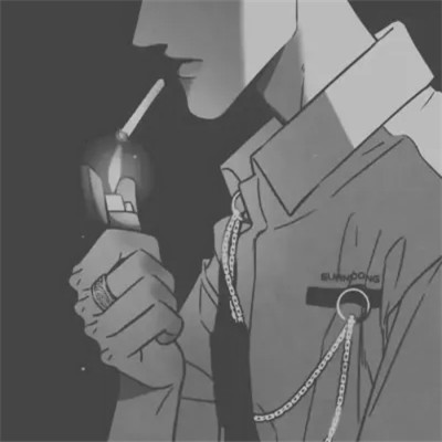 网络男生头像动漫黑白