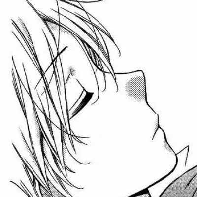 动漫男头黑白高级感