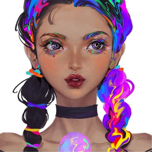 科幻炫酷女生头像
