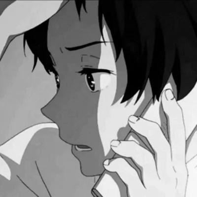 高冷男头像动漫黑白