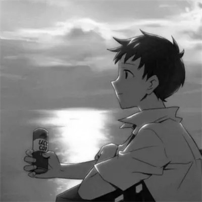 高冷男头像动漫黑白