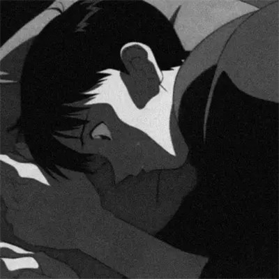 高冷男头像动漫黑白