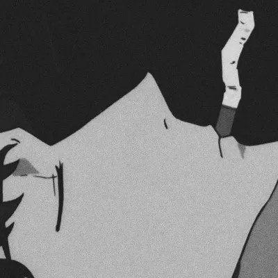 高冷男头像动漫黑白