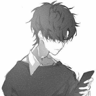 黑白男漫头