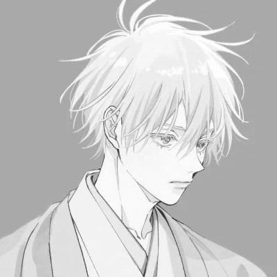 黑白男漫头