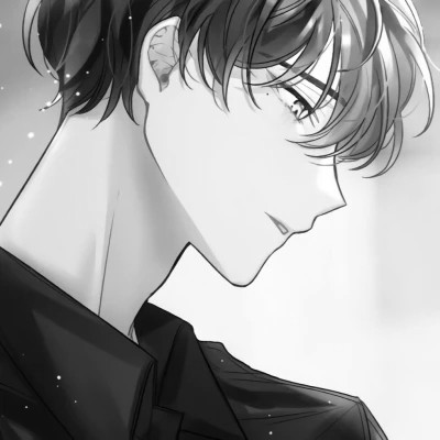 黑白男漫头