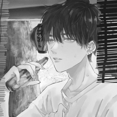 黑白男漫头