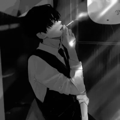 日漫系黑白帅气男头