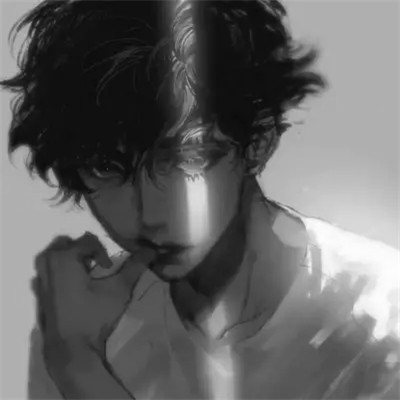 日漫系黑白帅气男头