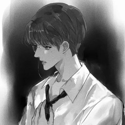 日漫系黑白帅气男头