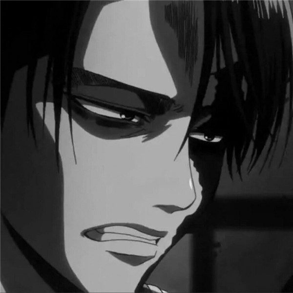 动漫男生高冷黑白头像