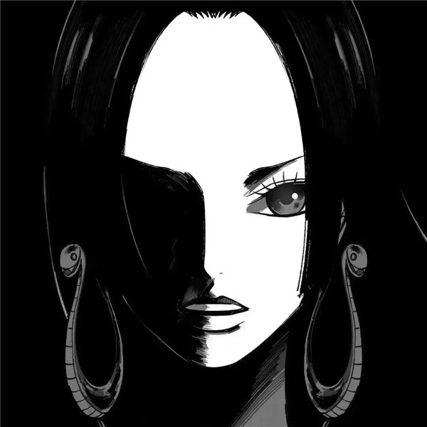 动漫男生高冷黑白头像