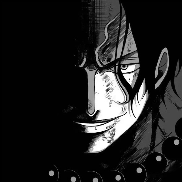 动漫男生高冷黑白头像