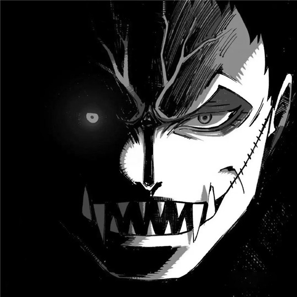 动漫男生高冷黑白头像