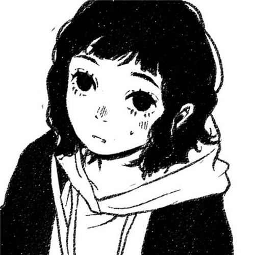 动漫高冷霸气暗黑女生头像图片