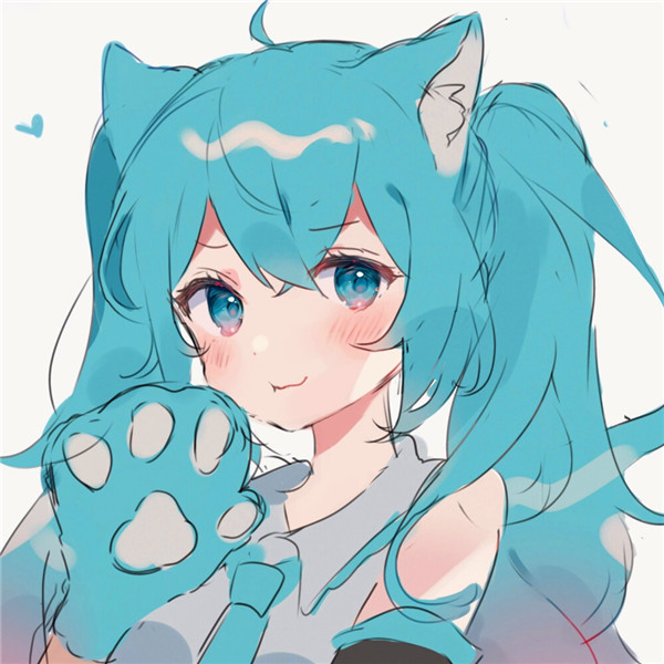 初音未来卡哇伊甩葱小歌姬头像图片