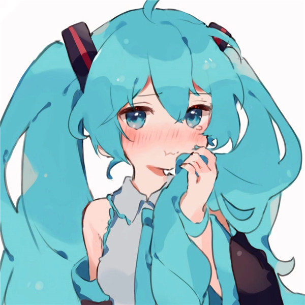 初音未来卡哇伊甩葱小歌姬头像图片