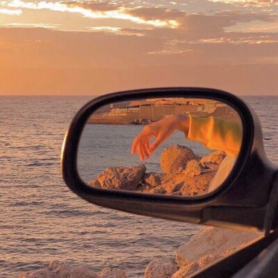 唯美黄昏风景头像