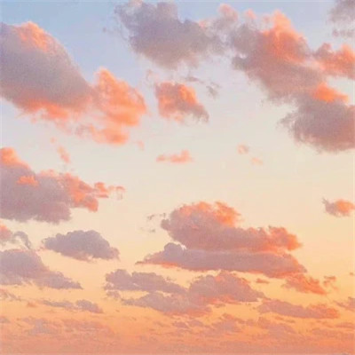 唯美黄昏风景头像