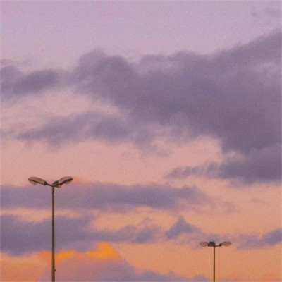 唯美黄昏风景头像