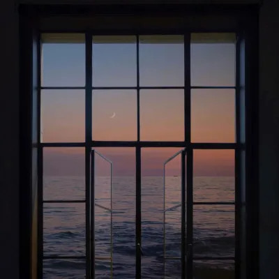 唯美黄昏风景头像