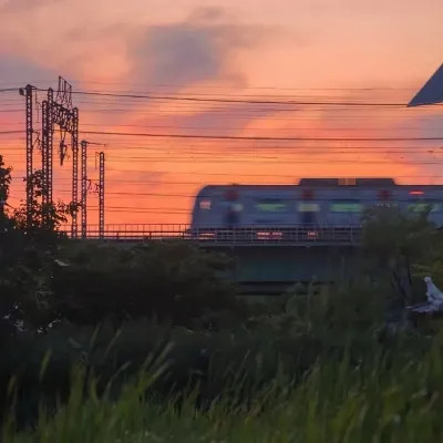 唯美黄昏风景头像