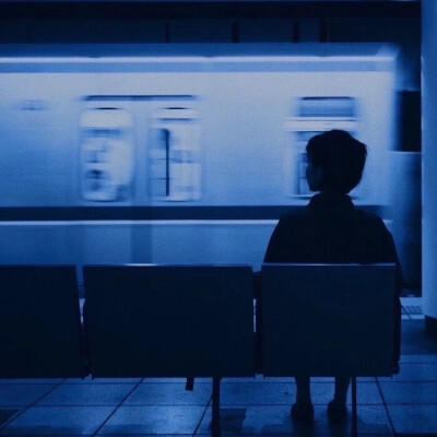 高级蓝色治愈系背景图片头像