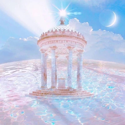 高级蓝色治愈系背景图片头像