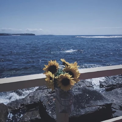 背景图片干净治愈系蓝色头像