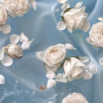 背景图片干净治愈系蓝色头像