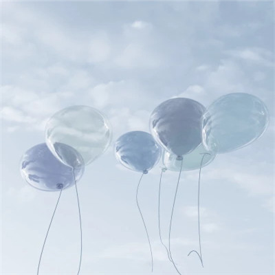 背景图片干净治愈系蓝色头像