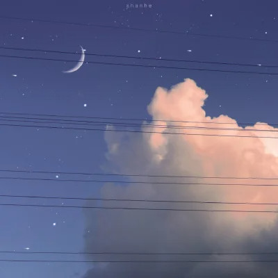 背景图片干净治愈系蓝色头像