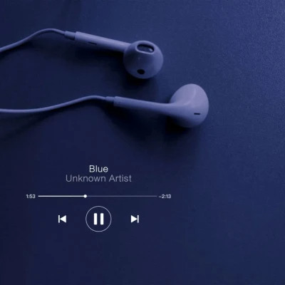 背景图片干净治愈系蓝色头像