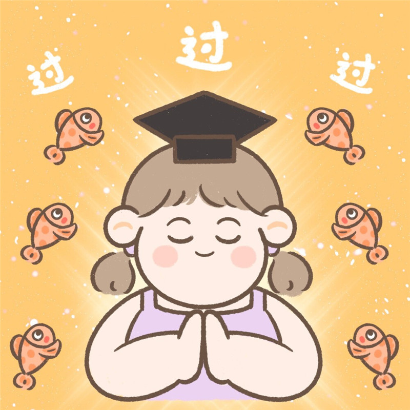 可爱卡通胖女孩祈求好运头像图片