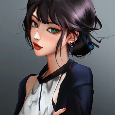 神仙惊艳手绘头像女