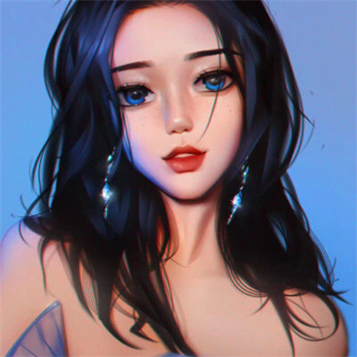 神仙惊艳手绘头像女