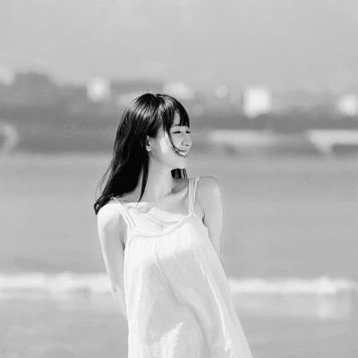 高级真人情头黑白一男一女图片