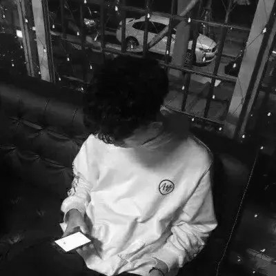 情侣头像一左一右配对黑白