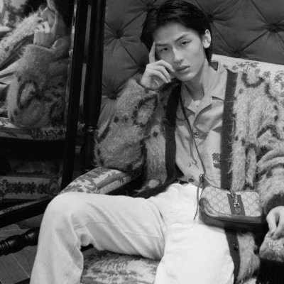情头黑白一男一女真人高级图片