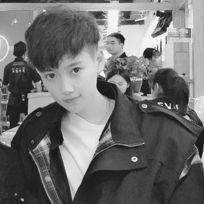 情头黑白一男一女真人高级图片