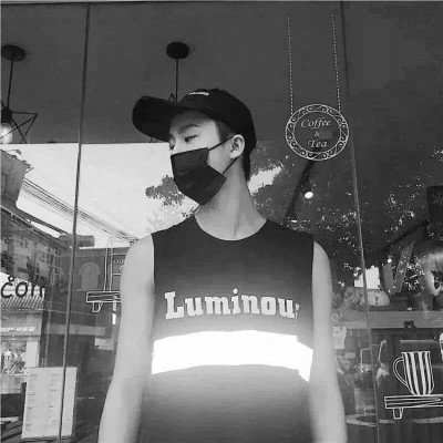 情头黑白一男一女真人高级图片