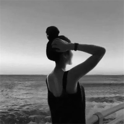 情头黑白一男一女真人高级图片