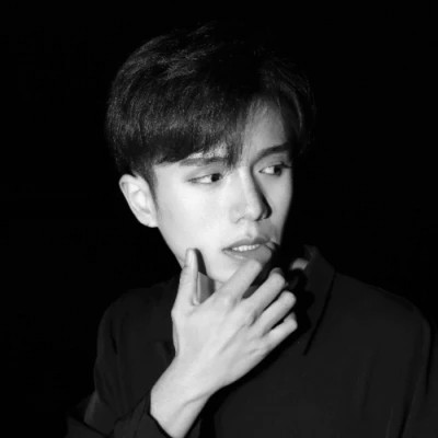 情头黑白一男一女真人高级图片