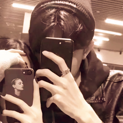 超甜ins风情侣头像真人