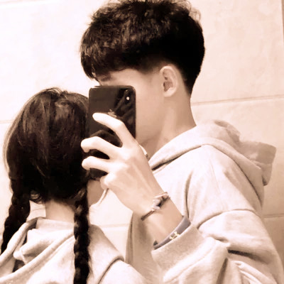 超甜ins风情侣头像真人