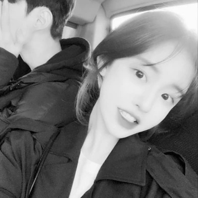 帅气情侣头像一男一女黑白