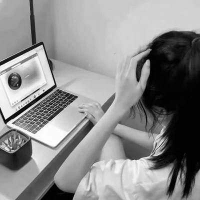 黑白真人头像情侣一男一女